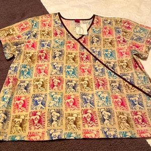 NWT Tinkerbell Scrub top